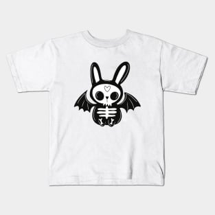 bat rabbit cute bunny goth harajuku Kids T-Shirt